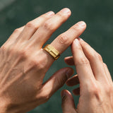 Gold Cross Ring - VIRAGE London, 5061034737404