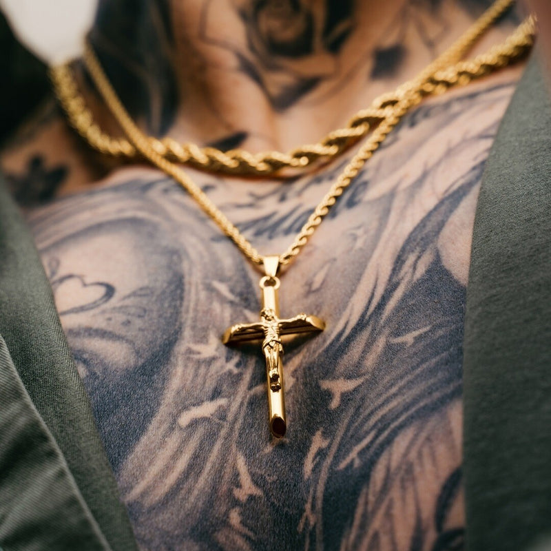 Gold Crucifix Cross - VIRAGE London