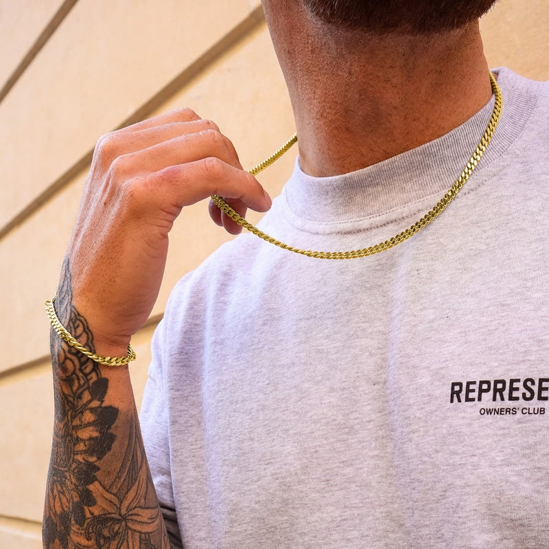 Gold Cuban Chain 5mm - VIRAGE London, 10010001010518