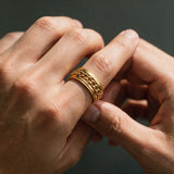 Gold Cuban Ring - VIRAGE London, 5061034731594