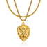 Gold Lion Pendant & Franco Chain Set - VIRAGE London, 111