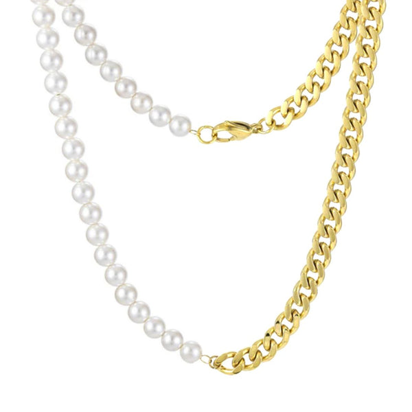 Gold Pearl x Cuban Chain - VIRAGE London