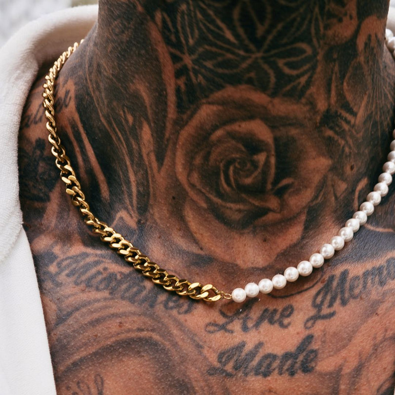Gold Pearl x Cuban Chain - VIRAGE London