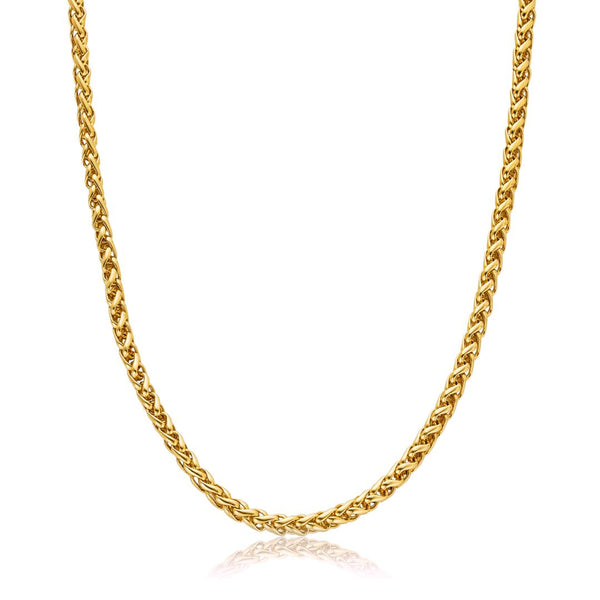 Gold Wheat Chain 5mm - VIRAGE London