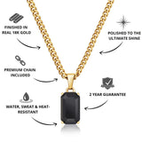 Gold Onyx Pendant - USPs - VIRAGE London  