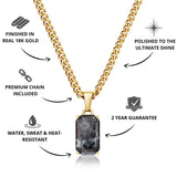 Gold Spectrolite Pendant - USPs - VIRAGE London 