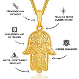 Gold Hamsa Pendant - USPs - VIRAGE LondonGold Hamsa Pendant - VIRAGE London