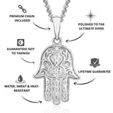 Silver Hamsa Pendant - USPs - VIRAGE London