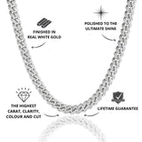 Iced Cuban Chain White Gold | 12mm