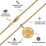 Gold Jesus Pendant - USPs - VIRAGE London