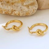 Knot Earrings Gold - VIRAGE London