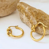 Knot Earrings Gold - VIRAGE London