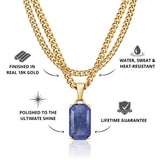 Gold Lapis x Cuban Set - VIRAGE London