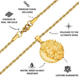 Gold Lion Pendant Limited Edition Pendant - USPs - VIRAGE London