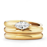 Marquise Cut Maia Ring Gold - VIRAGE London