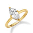 Marquise Solitaire Ring Gold - VIRAGE London