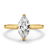 Marquise Solitaire Ring Gold - VIRAGE London