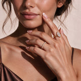 Marquise Solitaire Ring Gold - VIRAGE London