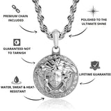 Silver Medusa Pendant - USPs - VIRAGE London
