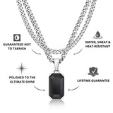 Silver Onyx x Cuban Set - VIRAGE London