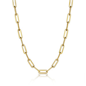 Paperclip Necklace Gold - VIRAGE London