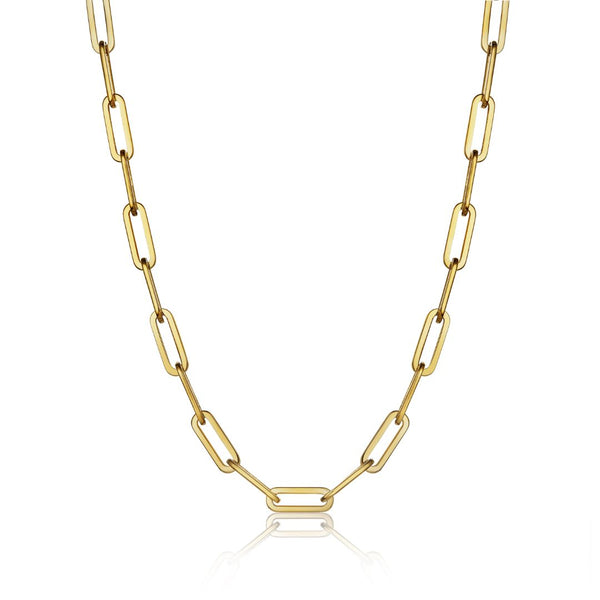 Paperclip Necklace Gold - VIRAGE London
