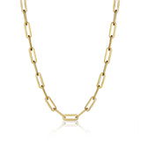 Paperclip Necklace Gold - VIRAGE London