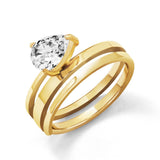 Pear Cut Cassia Ring Gold - VIRAGE London