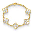 Gold Pearl Clover Bracelet - VIRAGE London