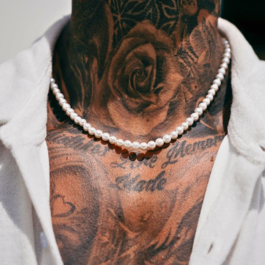 Men's Pearl Chain Silver | VIRAGE London
