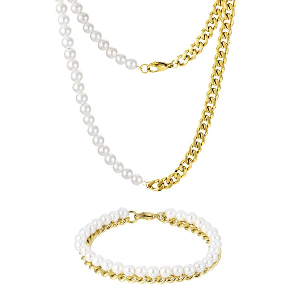 Gold Pearl x Cuban Set - VIRAGE London