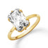 Radiant Solitaire Ring Gold - VIRAGE London