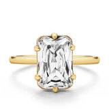 Radiant Solitaire Ring Gold - VIRAGE London