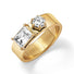 Radiant & Round Cut Nova Ring Gold - VIRAGE London