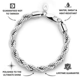 Silver Rope Bracelet 8mm - USP's - VIRAGE London, 40030001020807