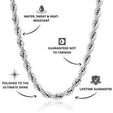 Rope Chain Silver 5mm - USP's - VIRAGE London, 10030001020518