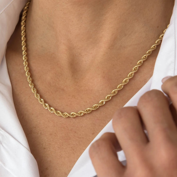 Rope Necklace Gold - VIRAGE London