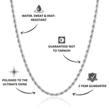 Rope Chain Silver 2mm - USP's - VIRAGE London, 10030001020218