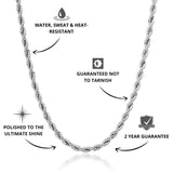 Rope Chain Silver 3mm - USP's - VIRAGE London, 10030001020318