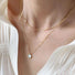 Round White Shell Layered Necklace Gold Success - VIRAGE London