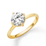 Round Solitaire Ring Gold - VIRAGE London