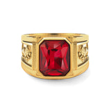 Gold Ruby Statement Ring - VIRAGE London