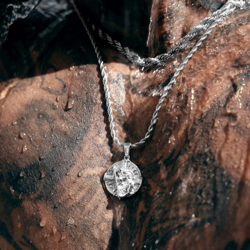 Silver St Christopher Pendant Limited Edition - VIRAGE London