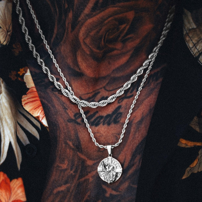 Silver St Christopher Pendant Limited Edition - VIRAGE London