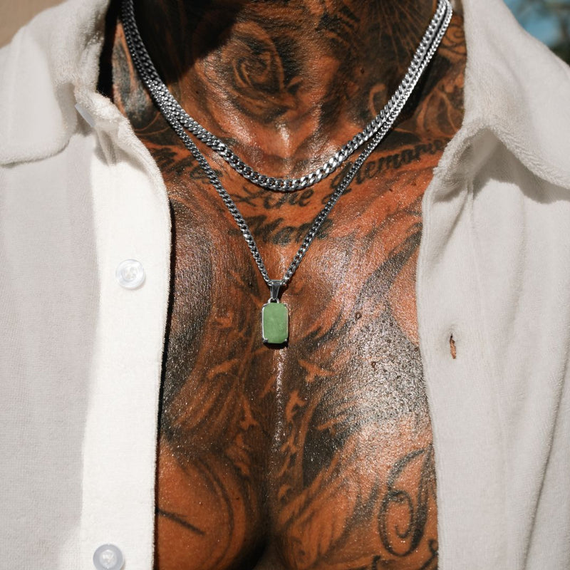 Silver Aventurine x Cuban Set - VIRAGE London