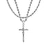 Silver Crucifix Pendant & Rope Chain Set - VIRAGE London, 11