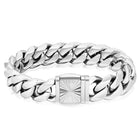 Silver Cuban Bracelet 14mm - VIRAGE London