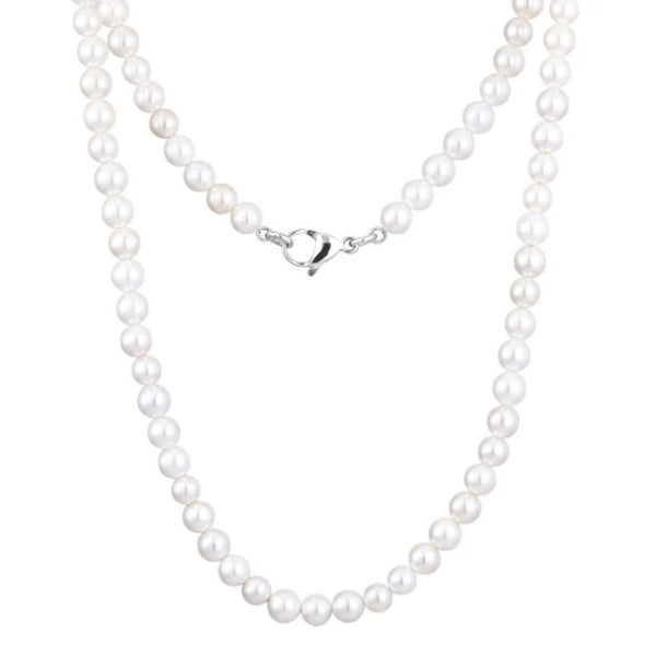 Silver Pearl Chain - VIRAGE London