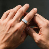 Silver Rectangle Signet Ring - VIRAGE London, 5061034731532