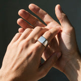 Silver Square Signet Ring - VIRAGE London, 5061034731839